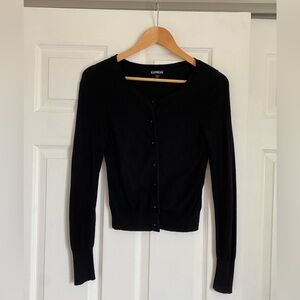 Express Women's Black Super Soft Cardigan Sweater